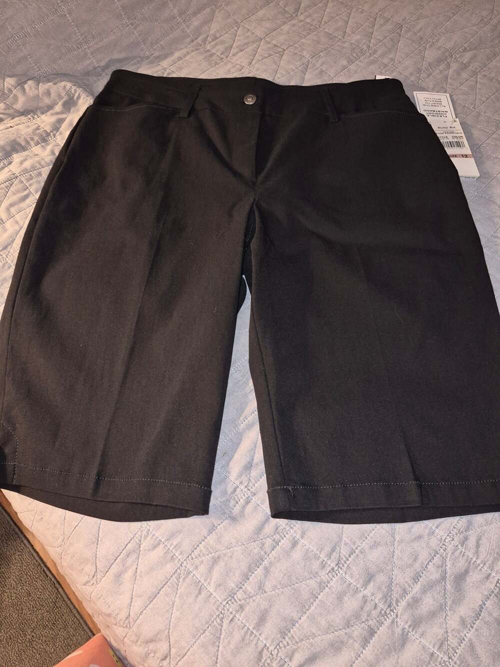 Ruby Rd. Core Essentials Black Bermuda Shorts Size 12